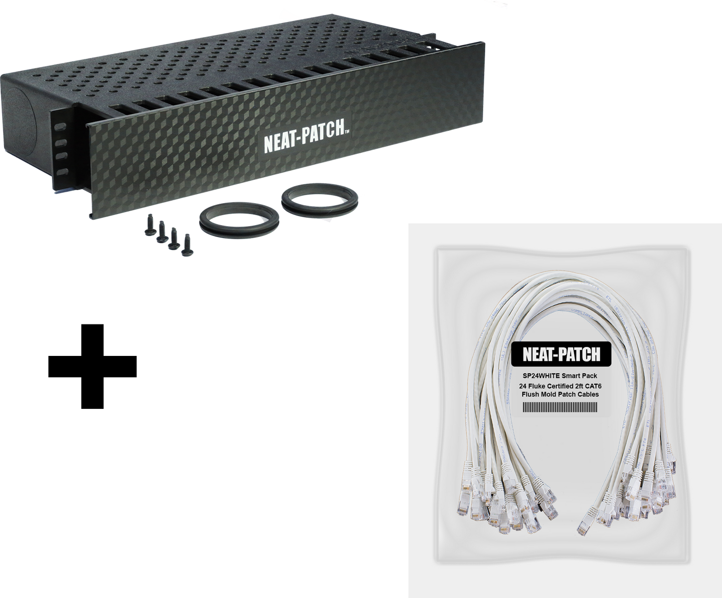 NP2K624 - NP2 Cable Management Bay With 24 Patch Cables