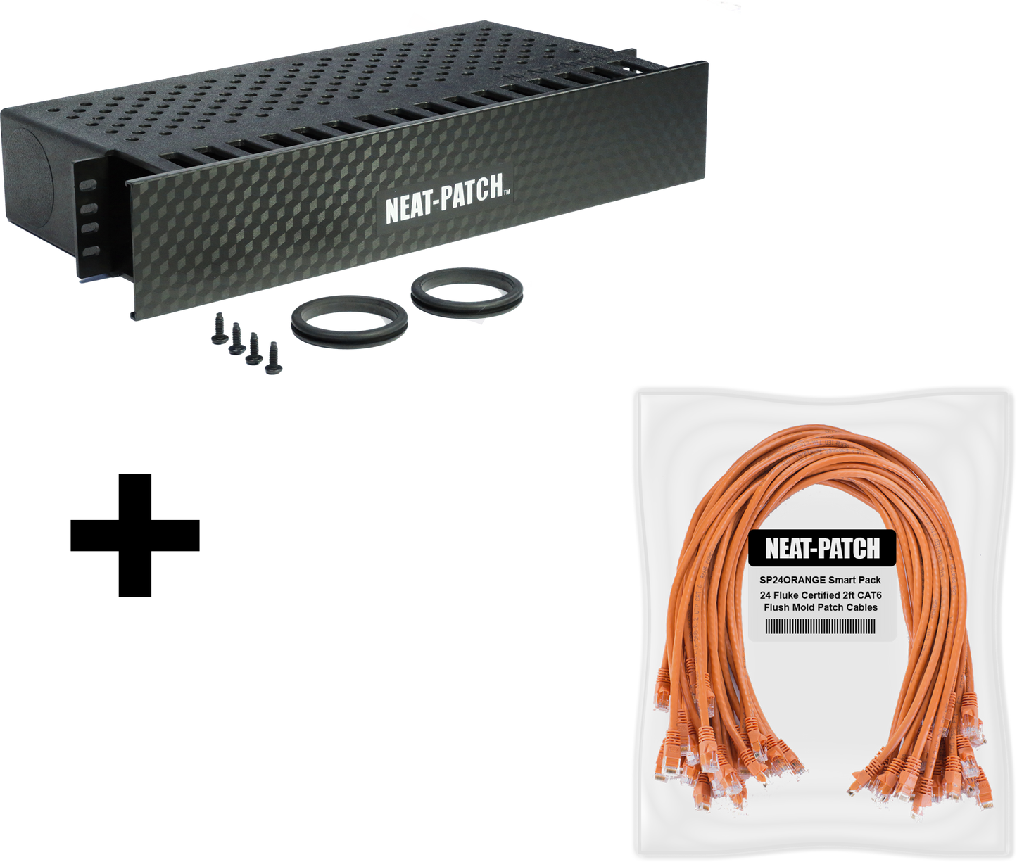 NP2K624 - NP2 Cable Management Bay With 24 Patch Cables