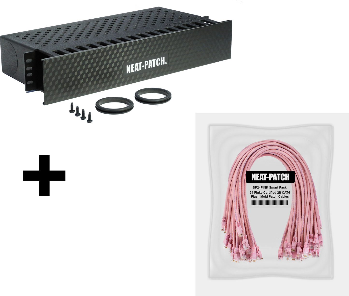 NP2K624 - NP2 Cable Management Bay With 24 Patch Cables