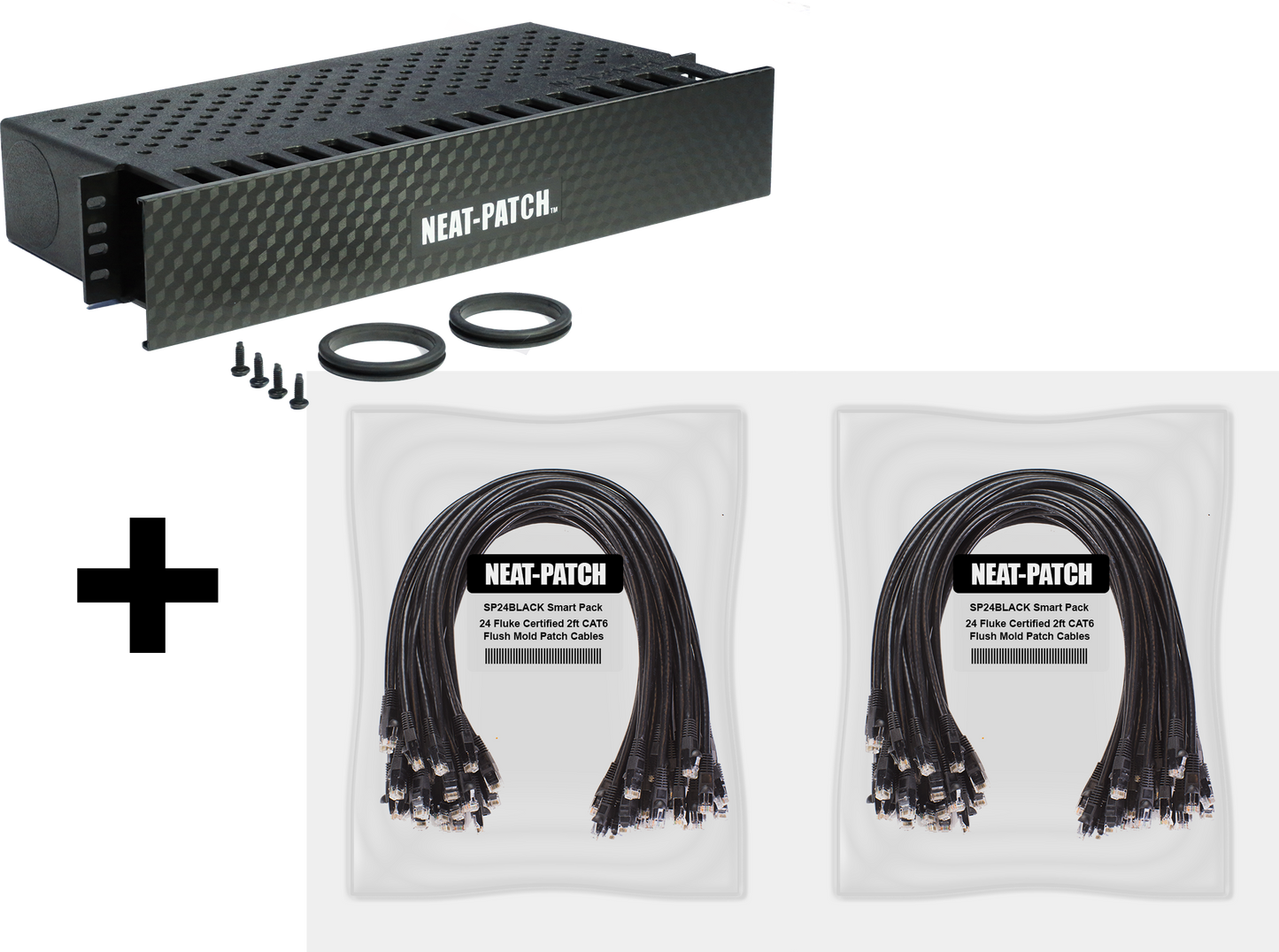 NP2K648 - NP2 Cable Management Bay With 48 Patch Cables