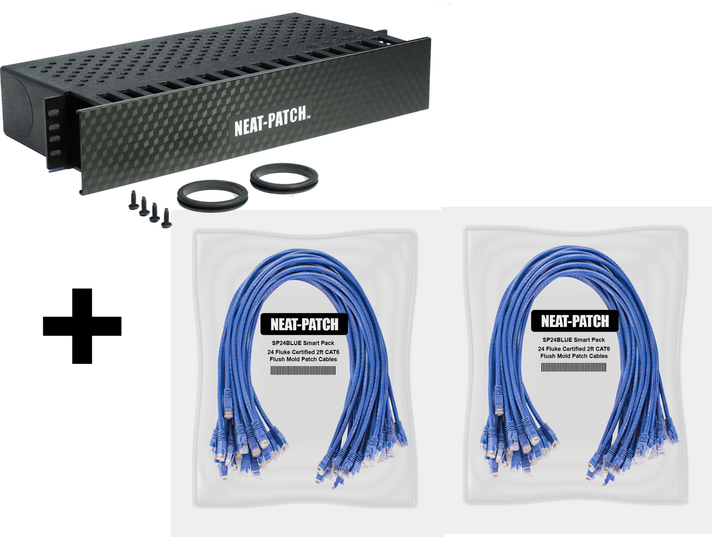 NP2K648 - NP2 Cable Management Bay With 48 Patch Cables
