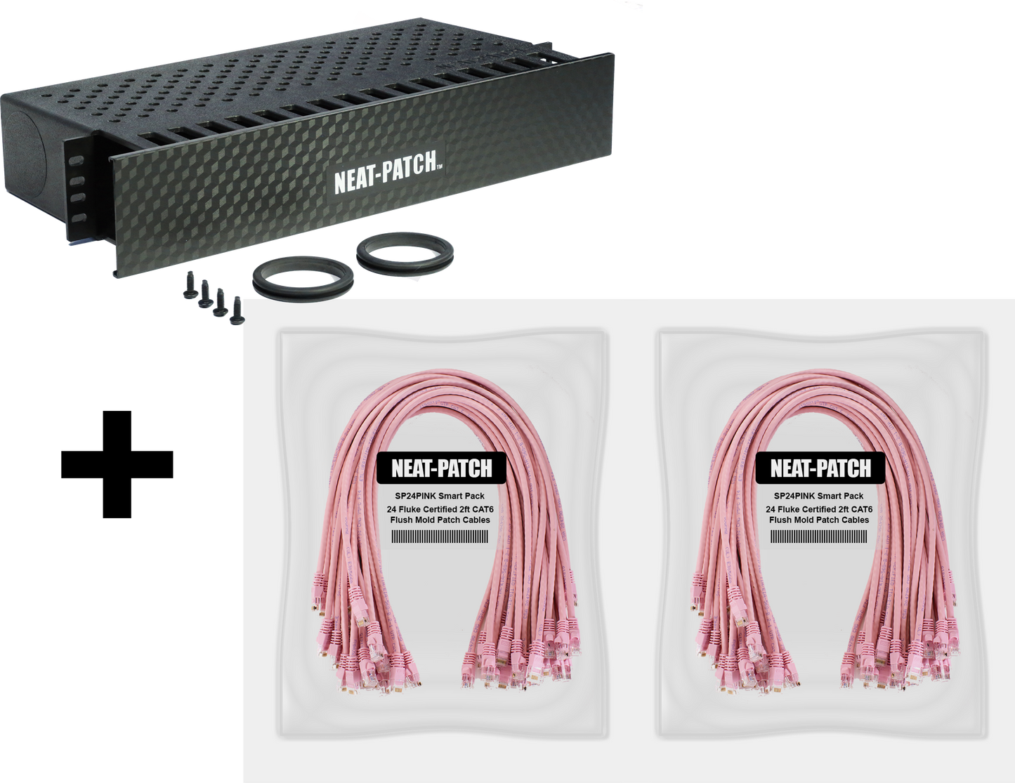 NP2K648 - NP2 Cable Management Bay With 48 Patch Cables