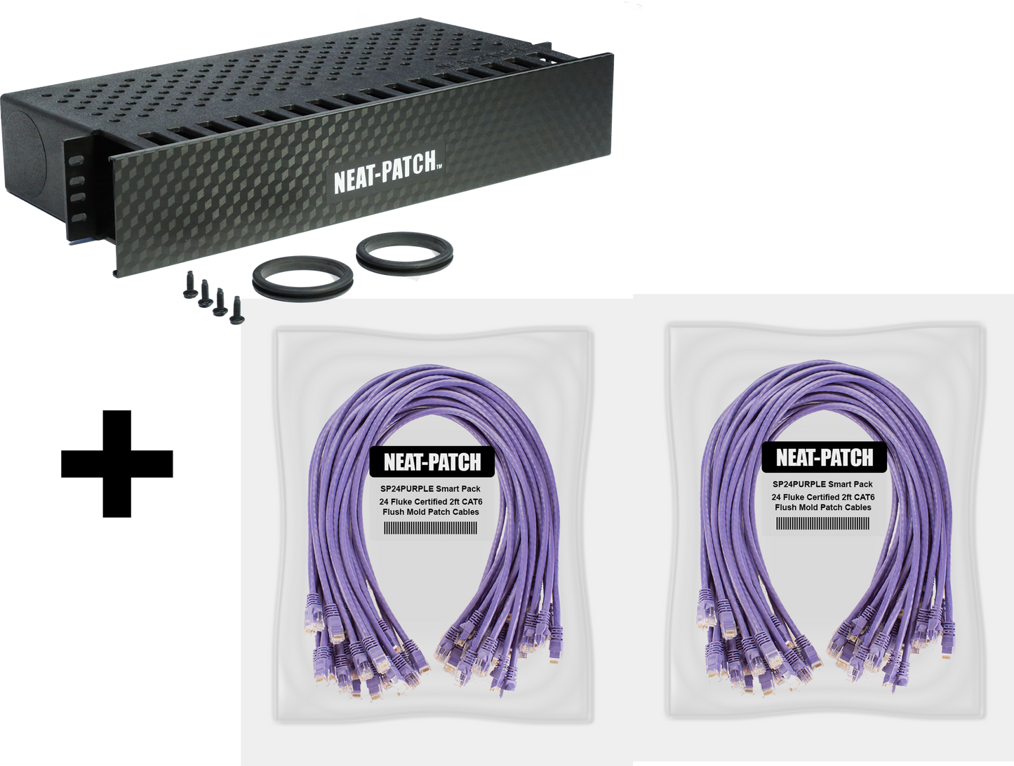 NP2K648 - NP2 Cable Management Bay With 48 Patch Cables