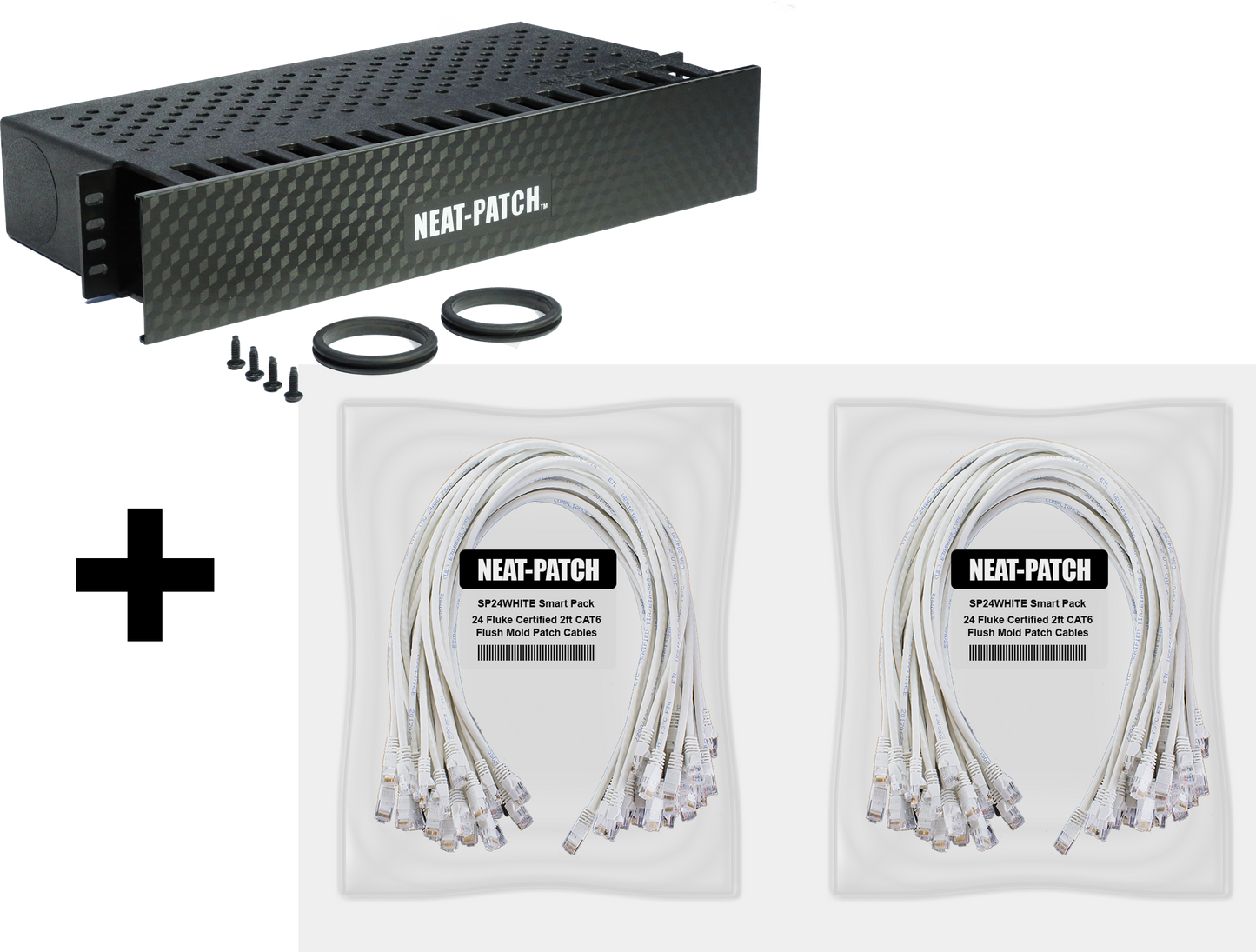 NP2K648 - NP2 Cable Management Bay With 48 Patch Cables