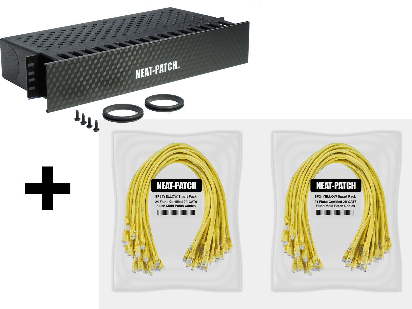 NP2K648 - NP2 Cable Management Bay With 48 Patch Cables